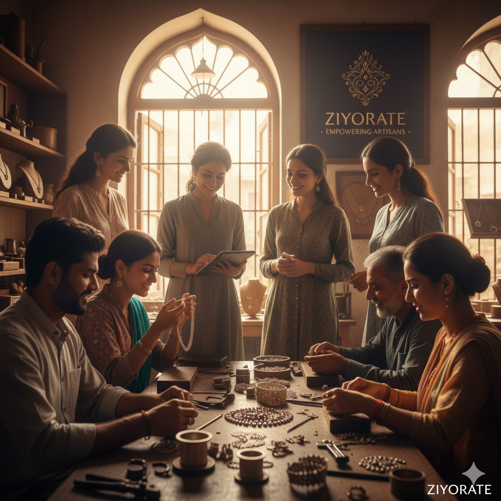 Group of artisans working together