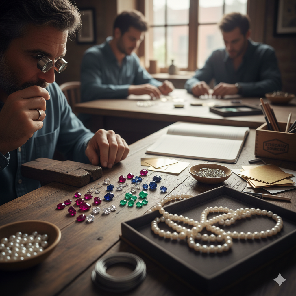 Quality materials and gemstones