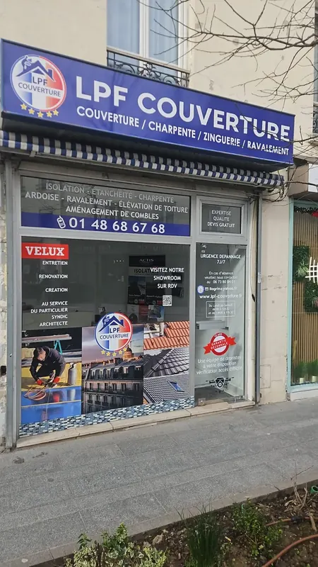 Showroom LPF Couverture — matériaux toiture Val-de-Marne