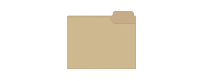 An empty light brown manilla folder.