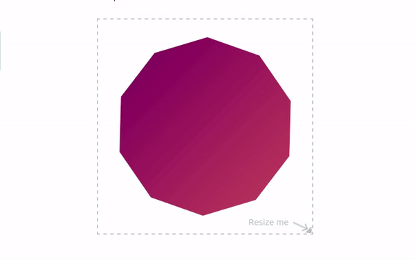 Animated illustration of a star morphing into a polygon.