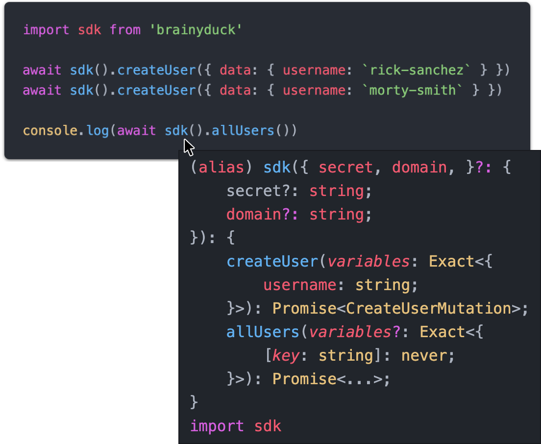 brainyduck's IDE diagram