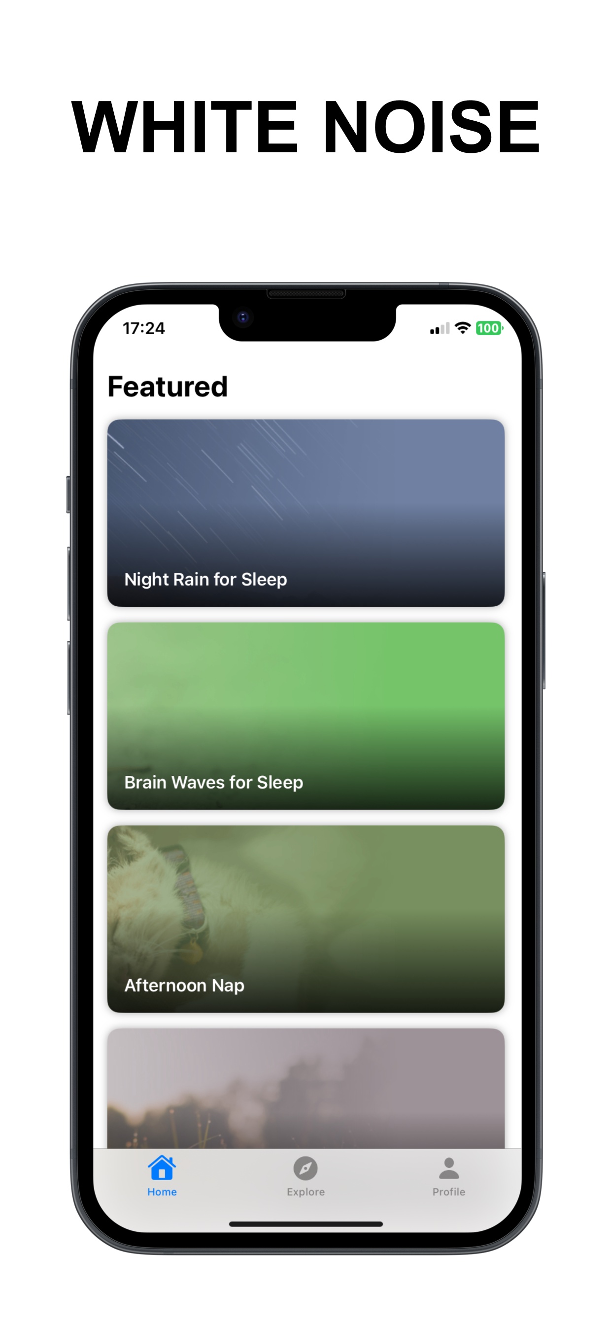 Sleep Well App - Home