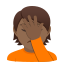 Person facepalming: medium-dark skin tone :person_facepalming_tone4: 🤦🏾