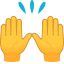 Raising hands :raised_hands: 🙌