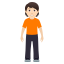 Person standing: light skin tone :person_standing_tone1: ๐ง๐ป