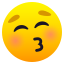 Gözleri kapalı öpen yüz :kissing_closed_eyes: 😚