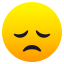 Disappointed face :disappointed: 😞