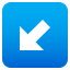 Down-left arrow :arrow_lower_left: ↙️