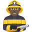 👨🏿‍🚒