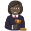 👩🏿‍⚖️