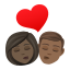 👩🏿‍❤️‍💋‍👨🏾