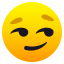 Selbstgefällig grinsendes Gesicht :smirk: 😏