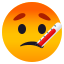 Face with thermometer :thermometer_face: 🤒