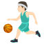 Man bouncing ball: light skin tone :man_bouncing_ball_tone1: ⛹🏻♂️
