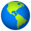 Globe showing Americas :earth_americas: π