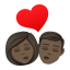 👩🏿‍❤️‍💋‍👨🏿
