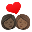 👩🏿‍❤️‍💋‍👩🏾