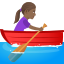 🚣🏾‍♀️