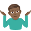 Man shrugging: medium-dark skin tone :man_shrugging_tone4: 🤷🏾♂️