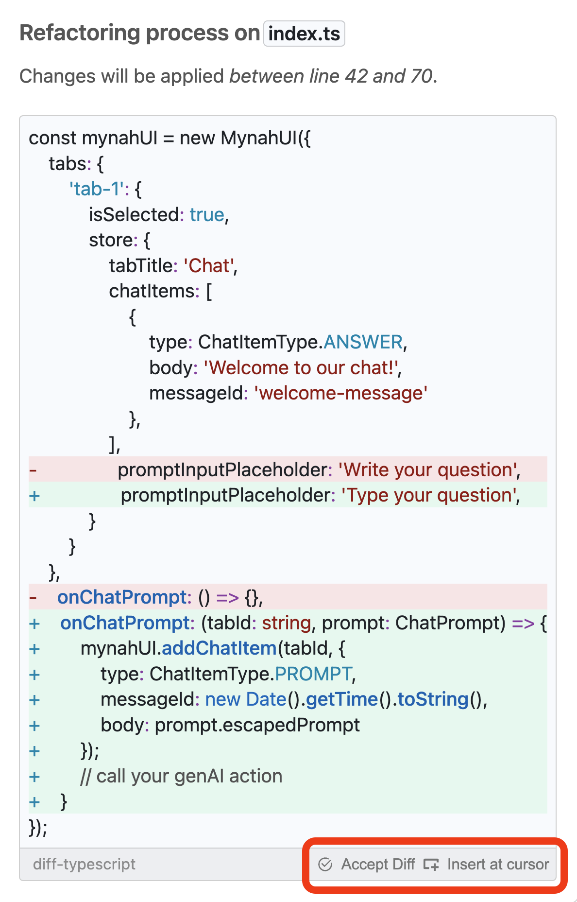 onCodeBlockActionClicked