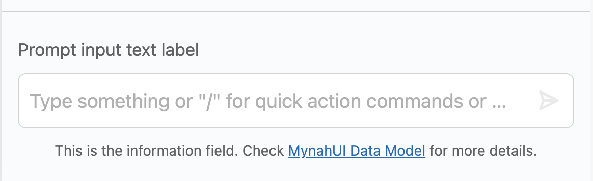 prompt input label