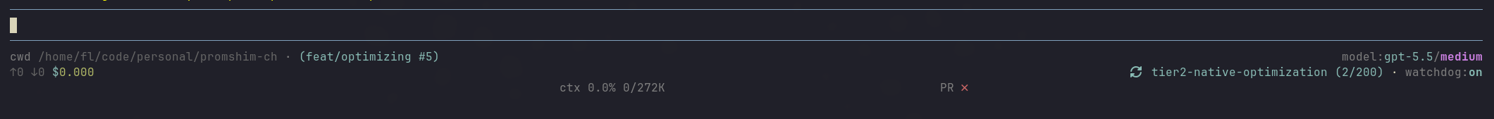 Footer framework showcase with cwd, PR, model, token stats, context, and watchdog status