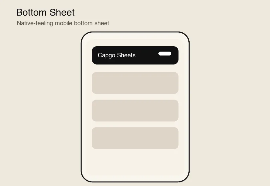 Bottom Sheet demo