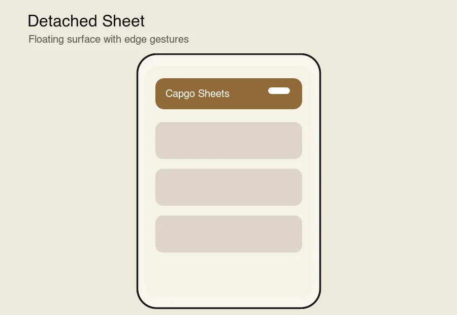Detached Sheet demo