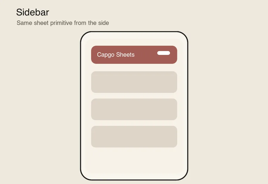 Sidebar demo