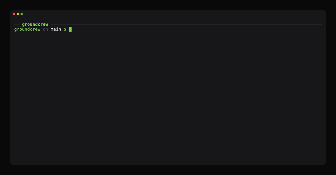 Groundcrew dispatching tasks into tmux panes with coding agents running in parallel