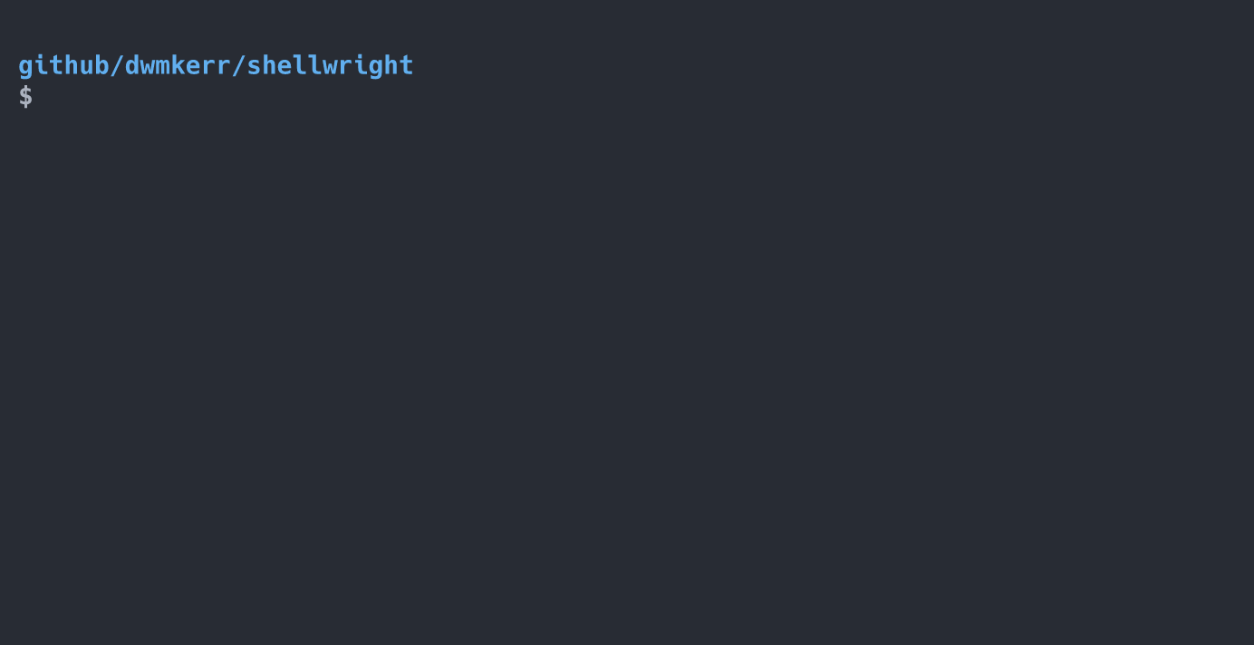 Shellwright Demo