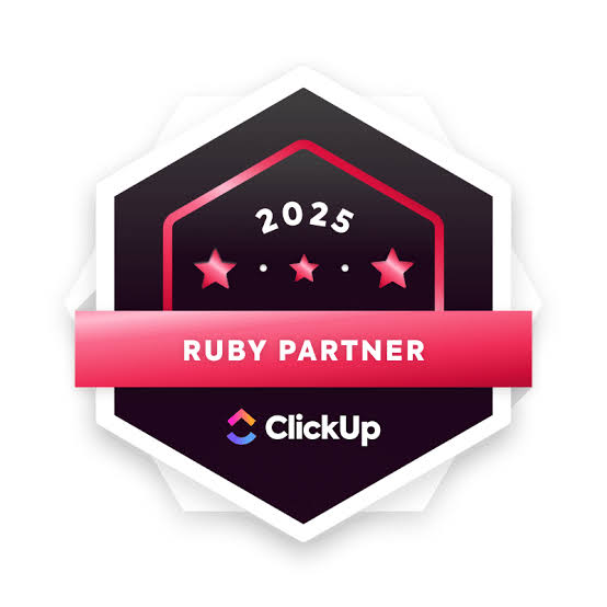 Parceiro Oficial ClickUp — nível Ruby