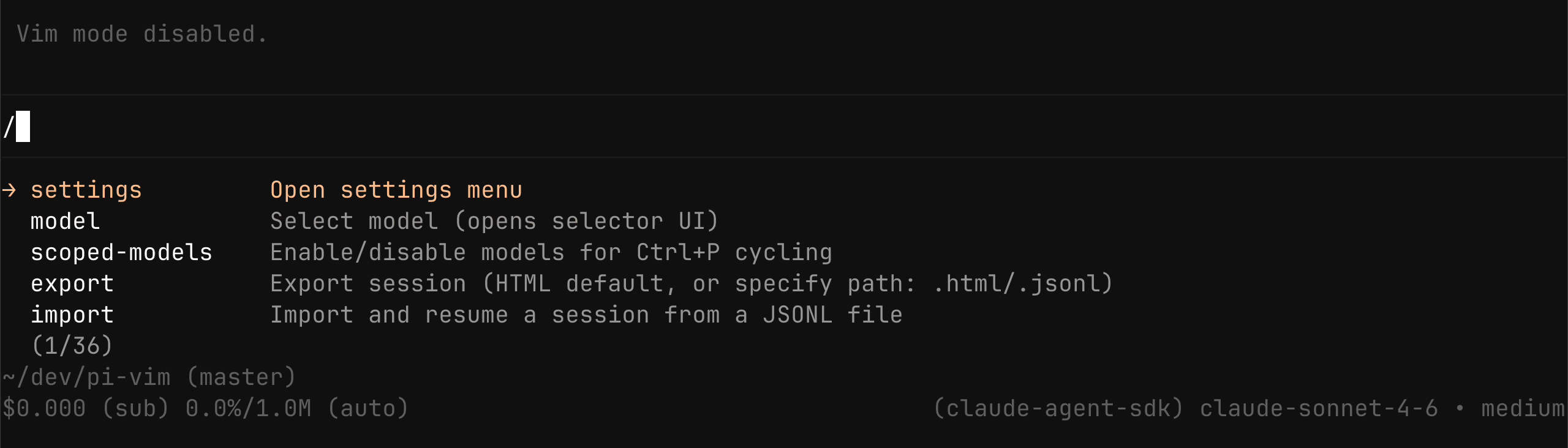 pi-vim demo