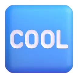 Bouton Cool Fluent 3D emoji