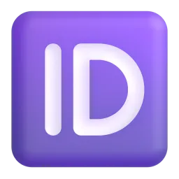 ID button Fluent 3D emoji