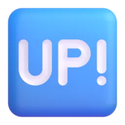 UP! button Fluent 3D emoji