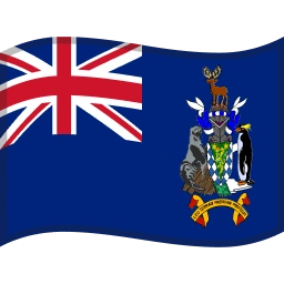 Flag: South Georgia & South Sandwich Islands Fluent 3D emoji