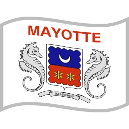 Flag: Mayotte Fluent 3D emoji