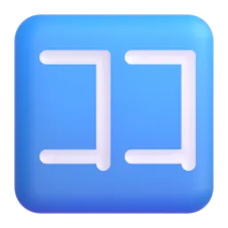 Japanese “here” button Fluent 3D emoji