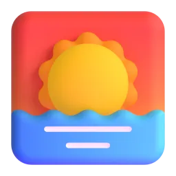 Sunrise Fluent 3D emoji