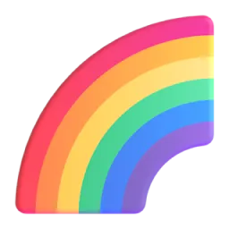 Rainbow Fluent 3D emoji