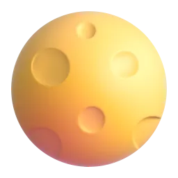 Full Moon Fluent 3D emoji
