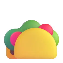 Taco Fluent 3D emoji