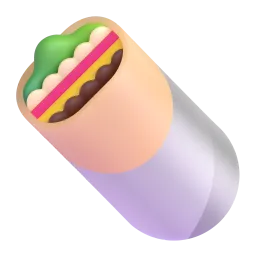 Burrito Fluent 3D emoji
