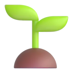 Seedling Fluent 3D emoji