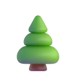 Evergreen Tree Fluent 3D emoji