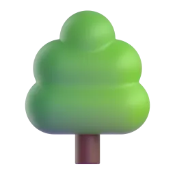 Deciduous Tree Fluent 3D emoji
