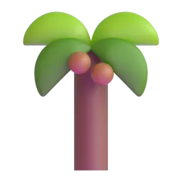 Palm Tree Fluent 3D emoji
