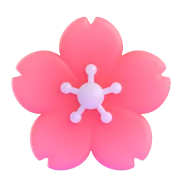 Cherry Blossom Fluent 3D emoji